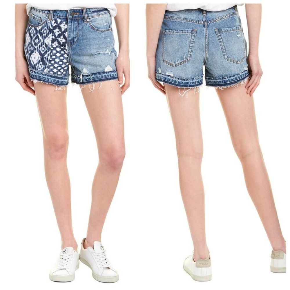 NWT|BLANKNYC The Perry Blue Denim Mom Shorts, 27